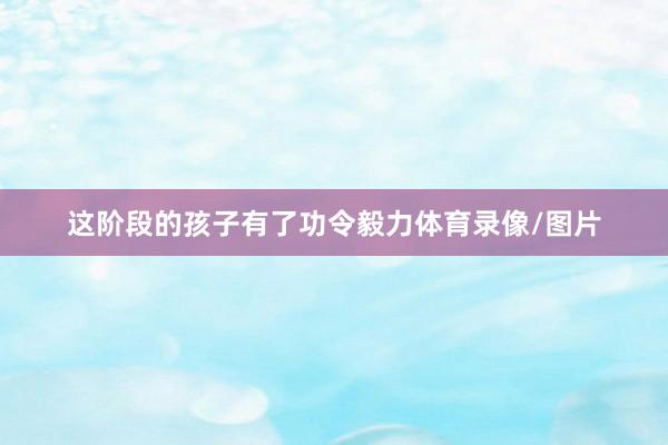 这阶段的孩子有了功令毅力体育录像/图片