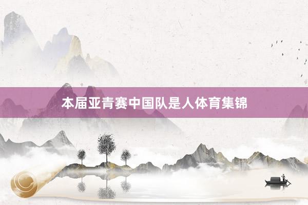 本届亚青赛中国队是人体育集锦