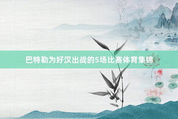 巴特勒为好汉出战的5场比赛体育集锦