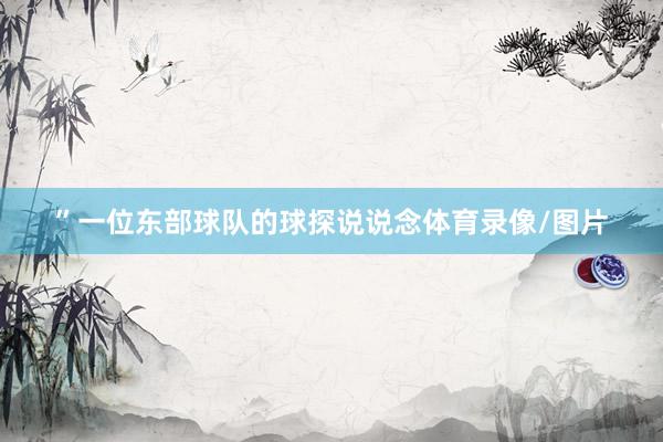 ”一位东部球队的球探说说念体育录像/图片